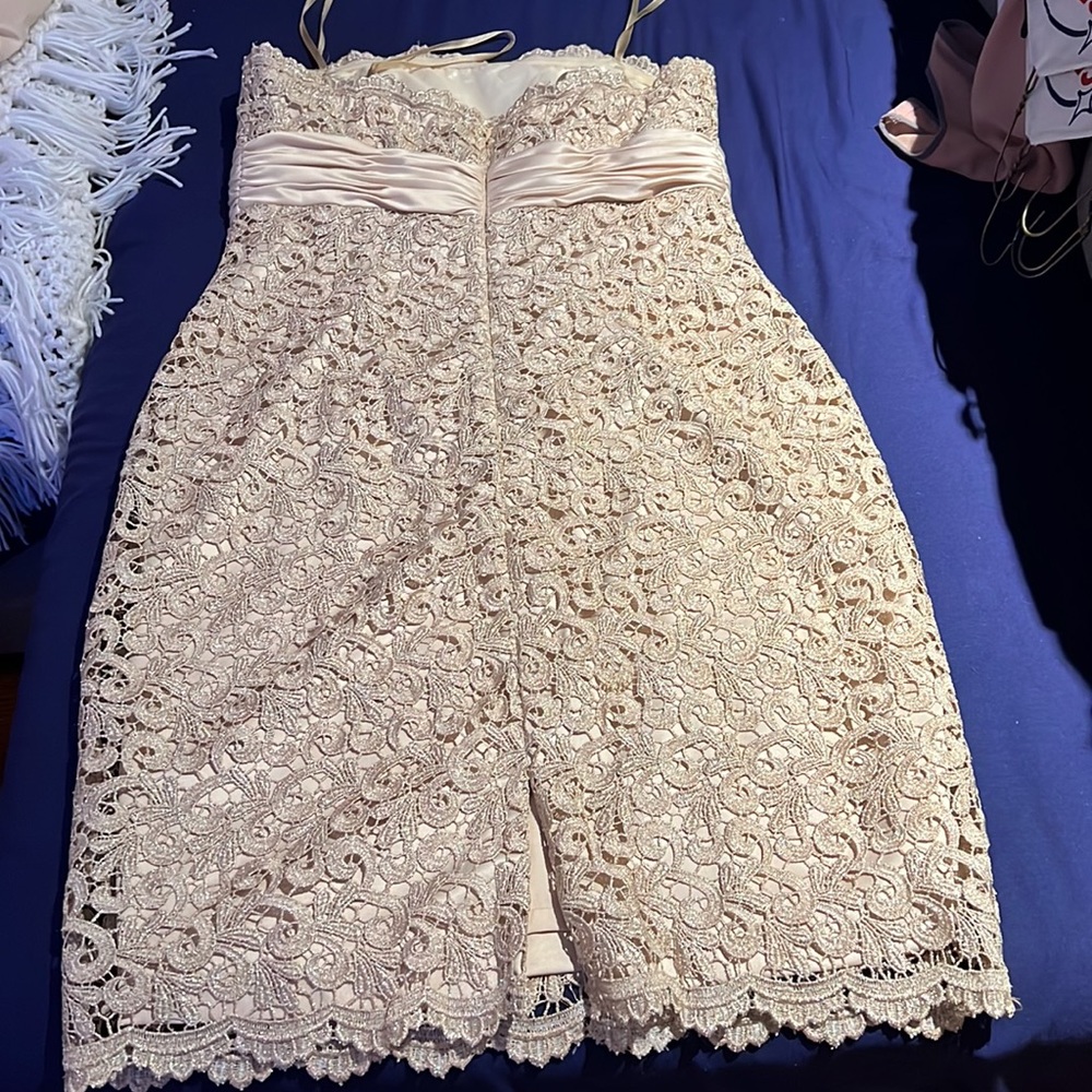 Two Piece Formal Strapless & Jacket Set - Picture 5 of 9